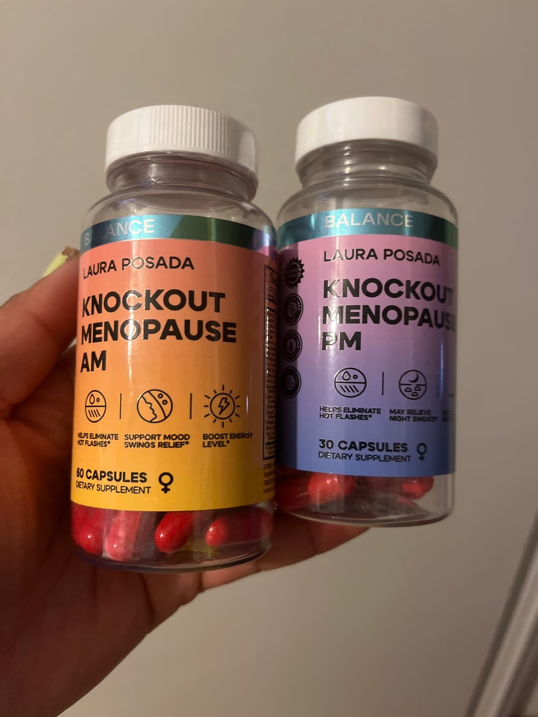 Customer photo review of *Combo Knockout Menopause 24 / 7 | Alivio Síntomas Menopausia AM y PM
