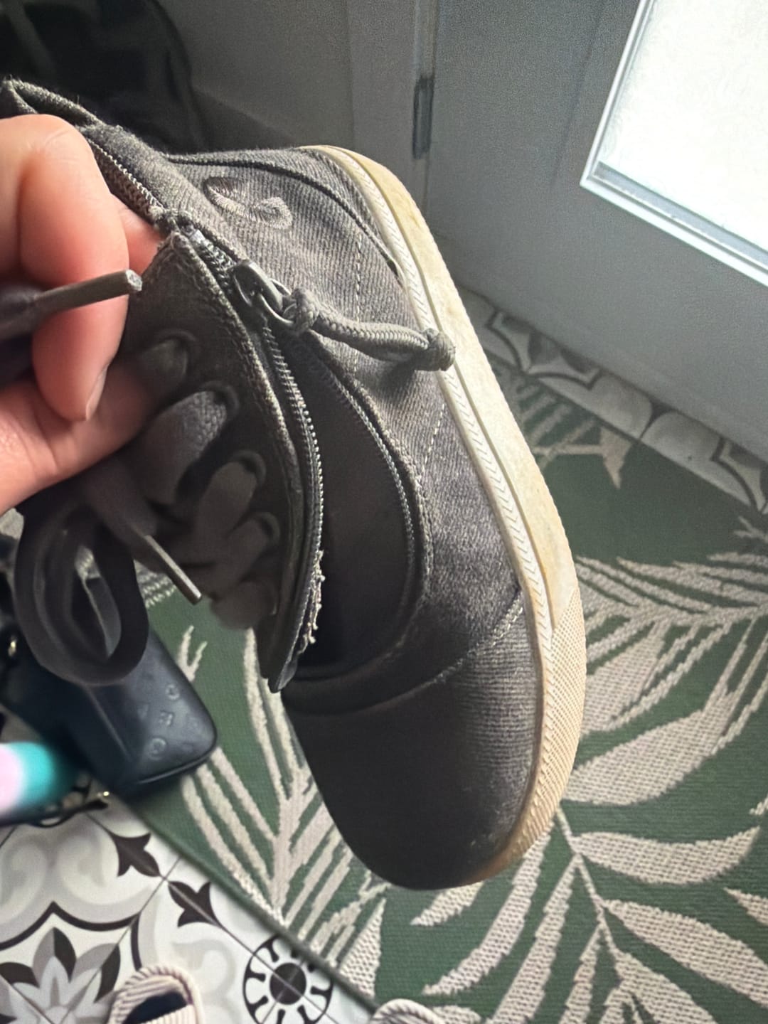 Customer photo review of Black Acid Wash BILLY D|R II Short Wrap High Tops CPMA Certified AFO-Ready