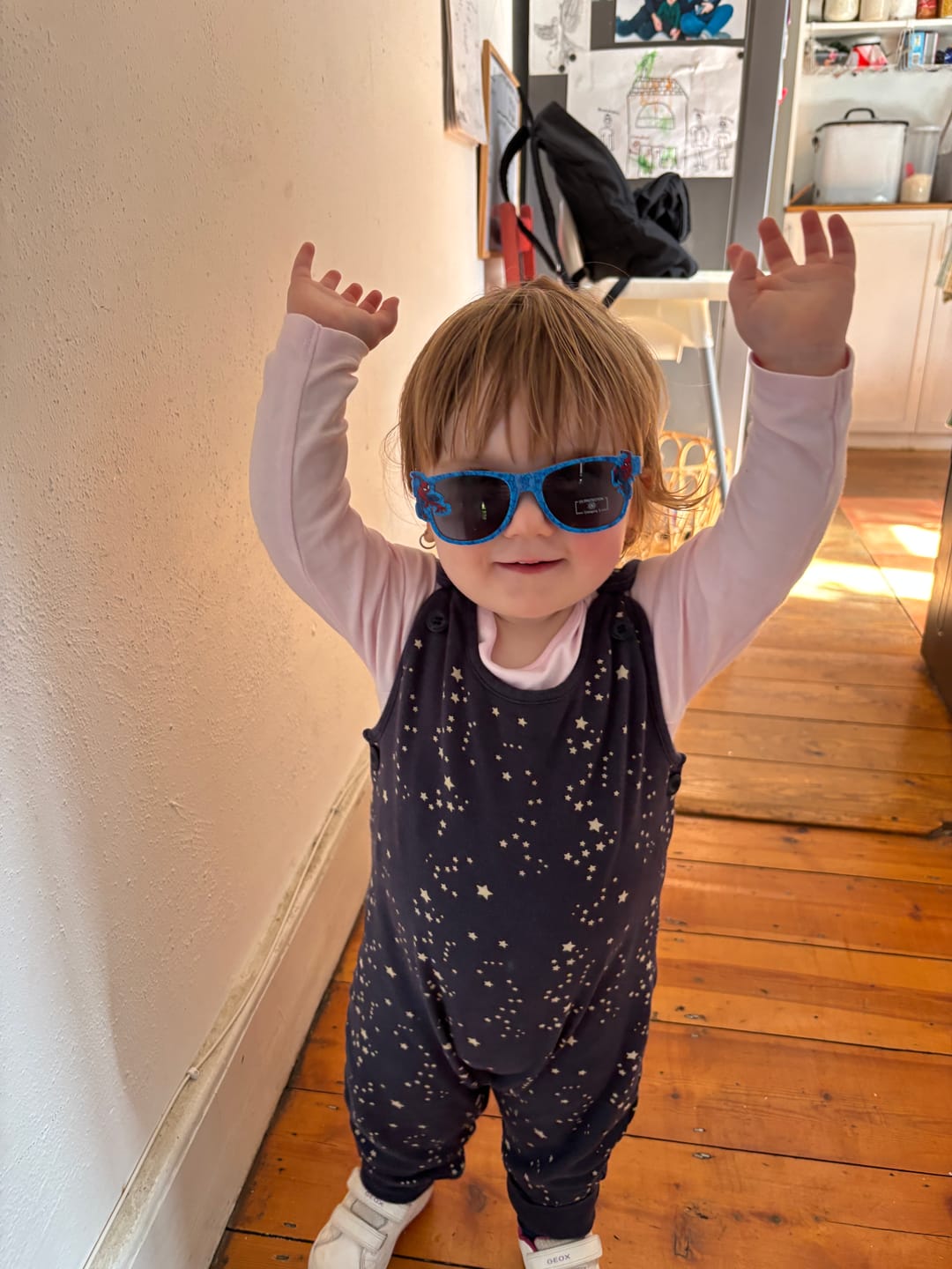 Customer photo review of Starry Night Everyday Dungarees