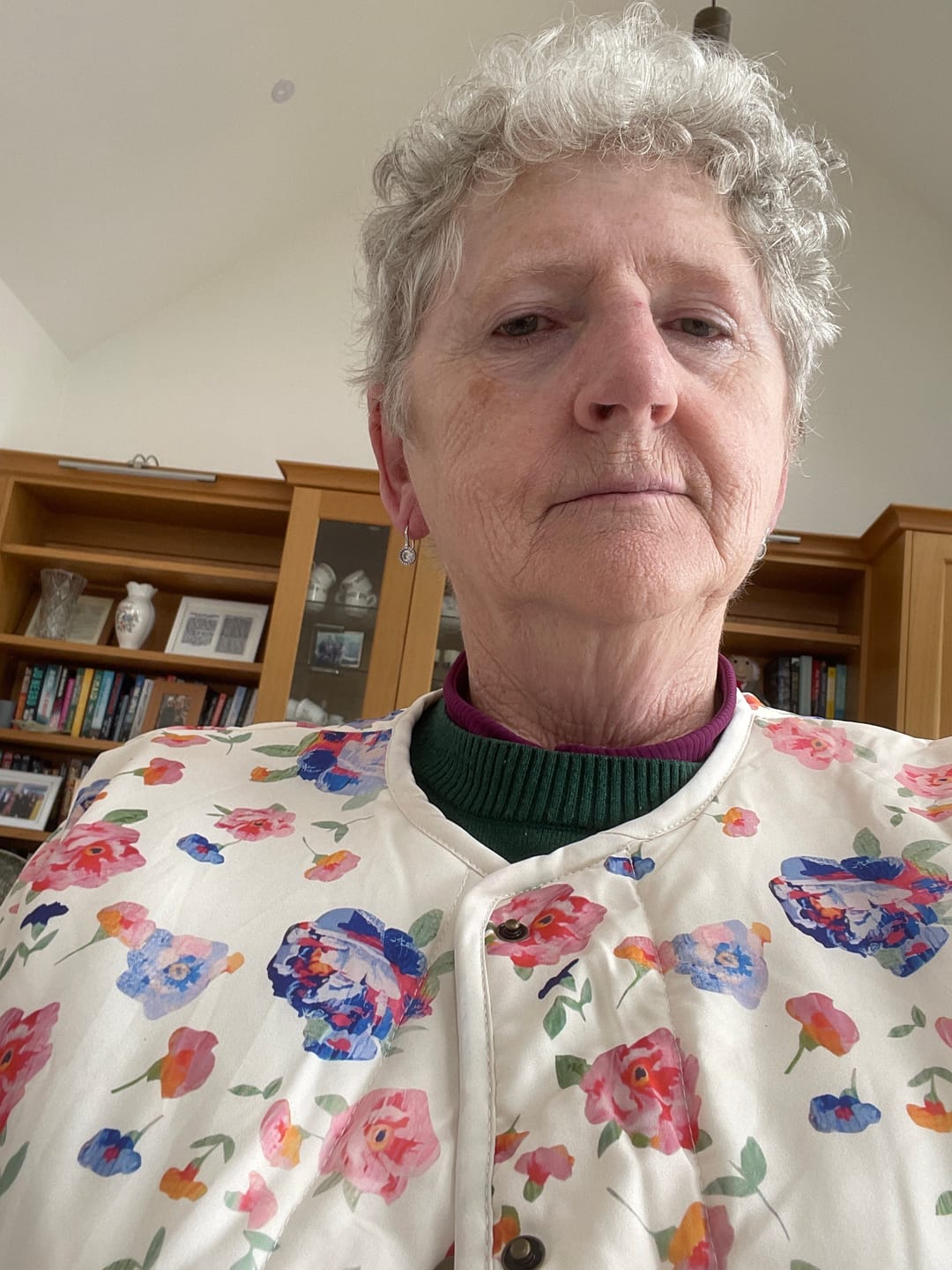 Customer photo review of Thea Floral Quilted Jacket