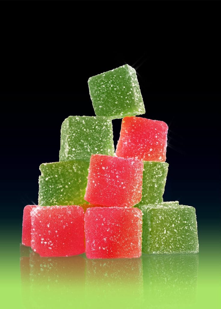 Customer photo review of Hash Rosin Gummies
