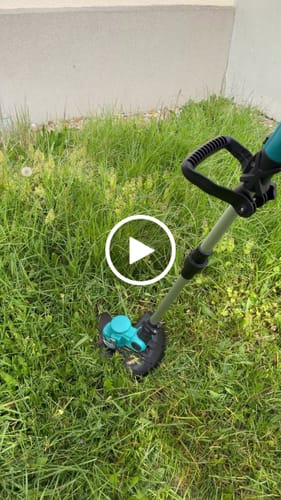 Customer video review of ONEVAN Cordless Grass Trimmer | Foldable Telescopic 3-Blade | For Makita 18V Battery