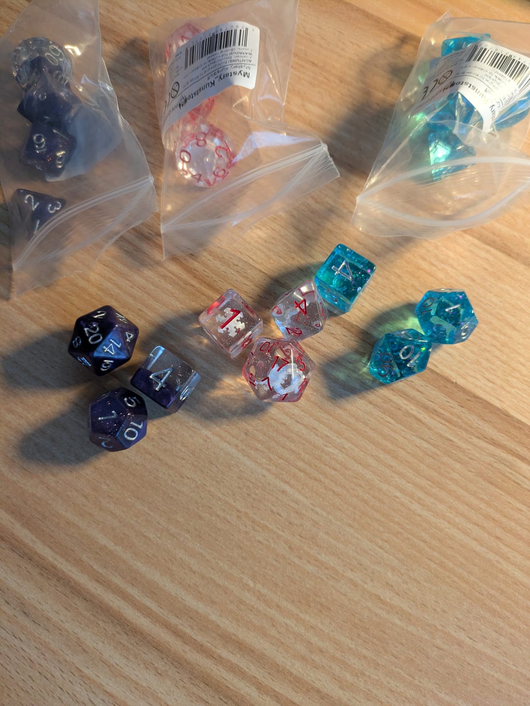 Customer photo review of Mystery Dice