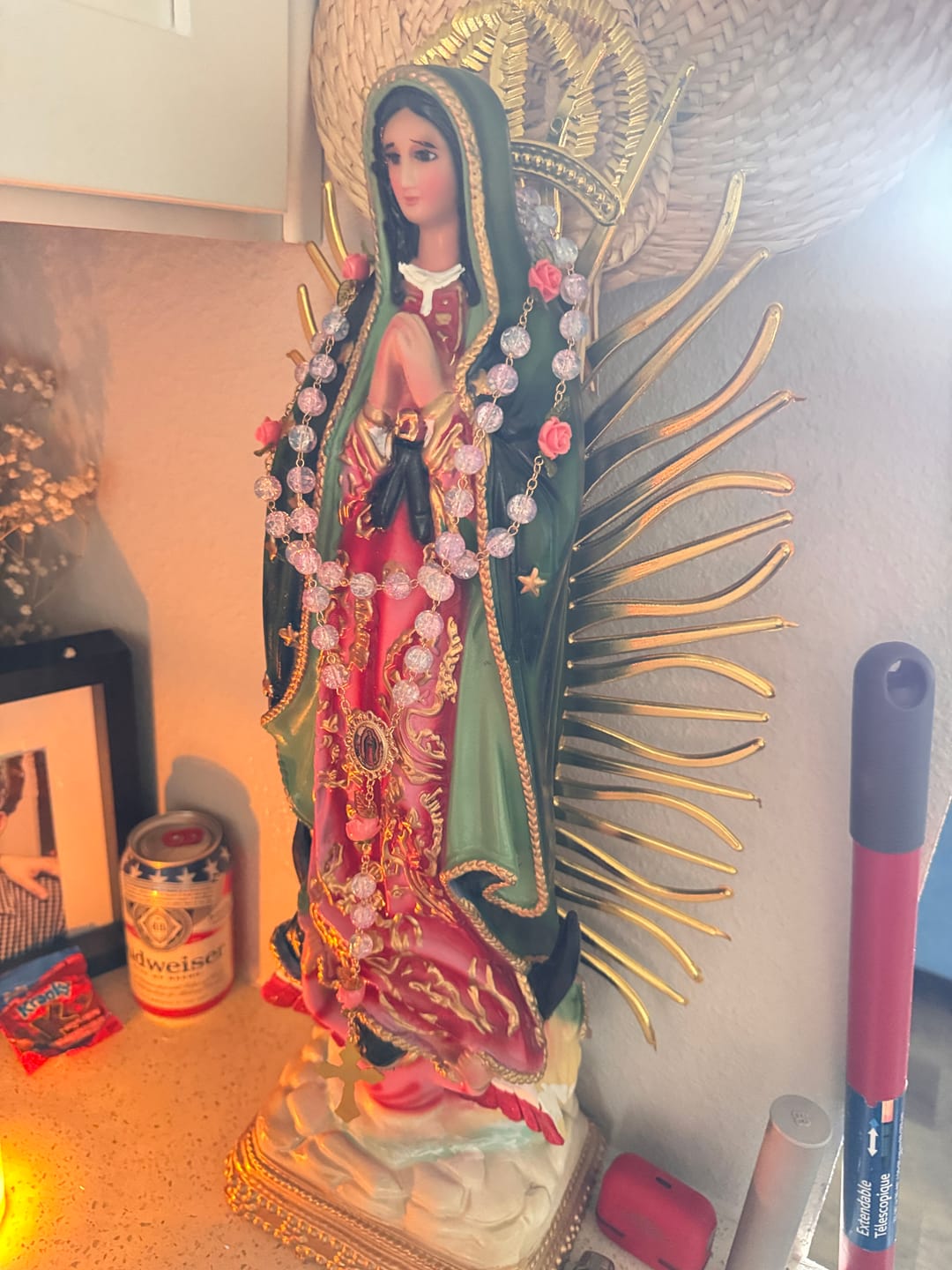 Customer photo review of FREE Today: Virgin Mary with Rose-Accented Rosary: Timeless Faith & Floral Faith Symbol