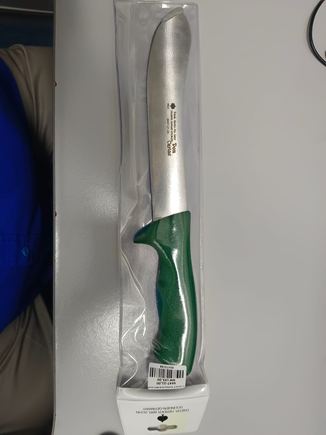 Customer photo review of F. Herder 8" Bullnose Knife (8647-21,00)