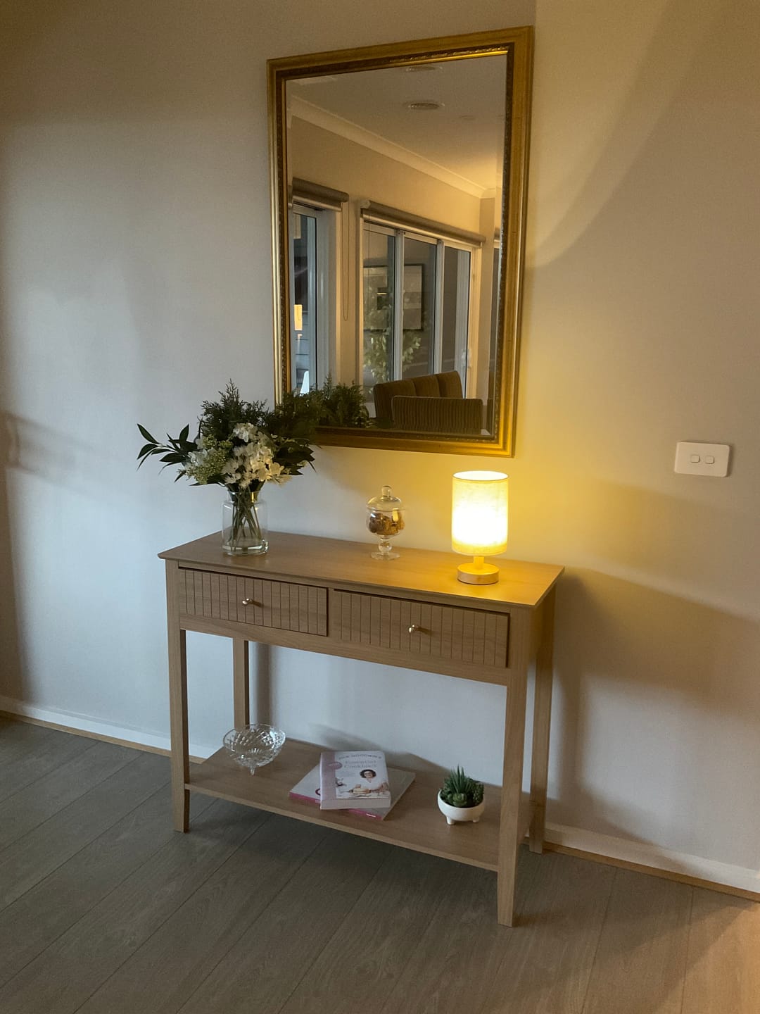 Customer photo review of Nordic Linen Table Lamp