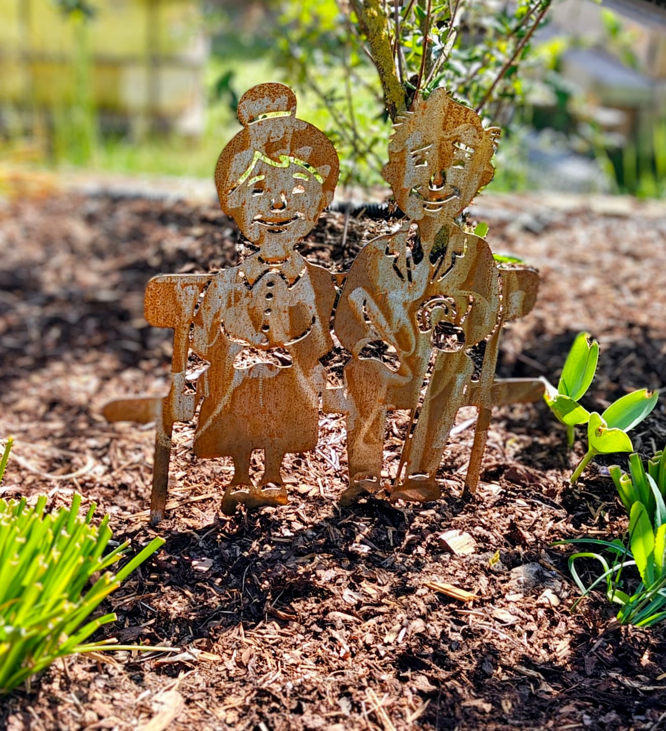 Customer photo review of Gartenstecker Oma & Opa