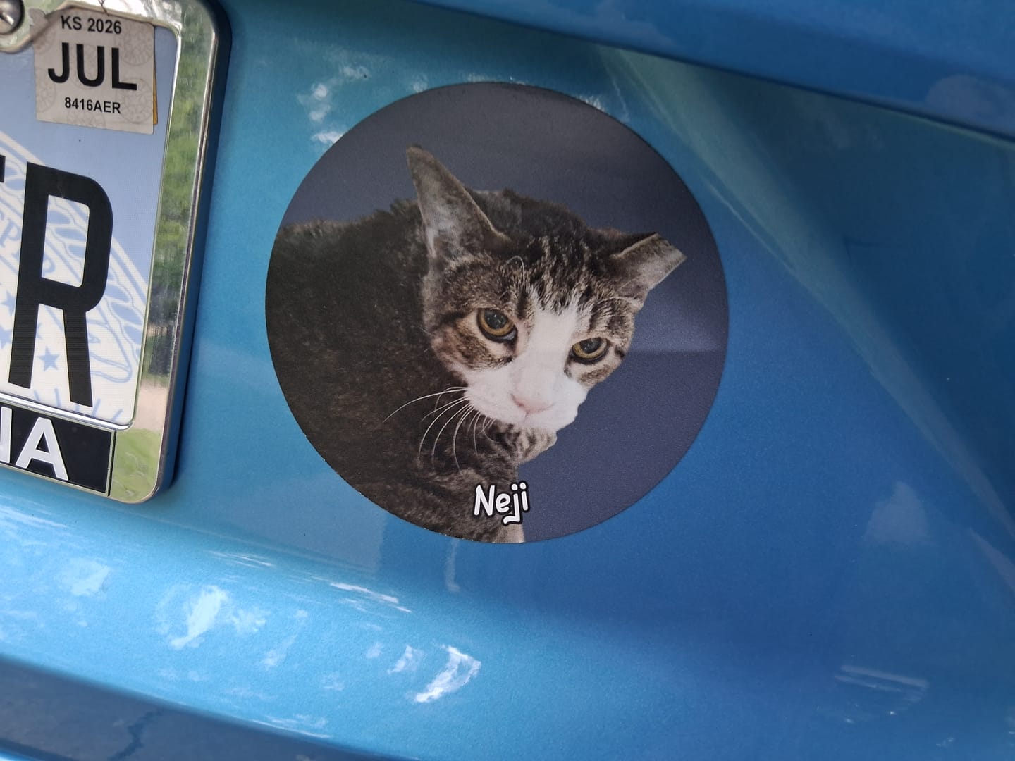 Customer photo review of Your photo - Personalized Car Magnet