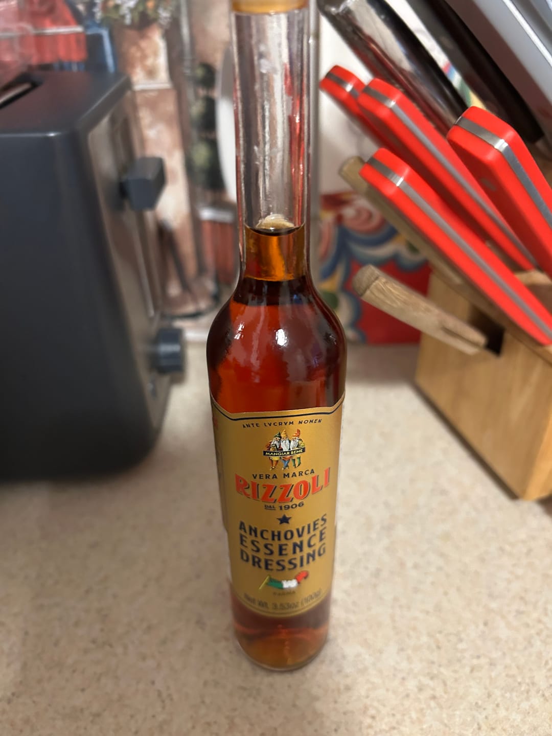 Customer photo review of Italian Anchovy Extract Colatura di Alici by Rizzoli, 3.5 oz (100 g)