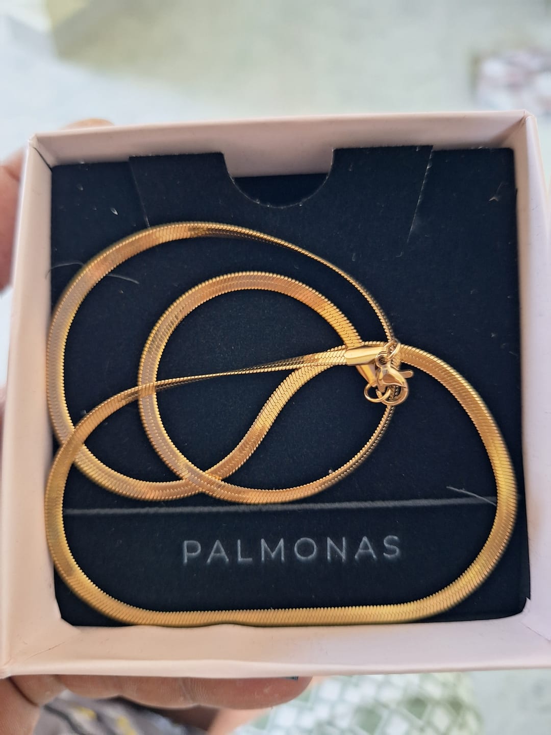 Customer photo review of Silk Gold Chain for Men
