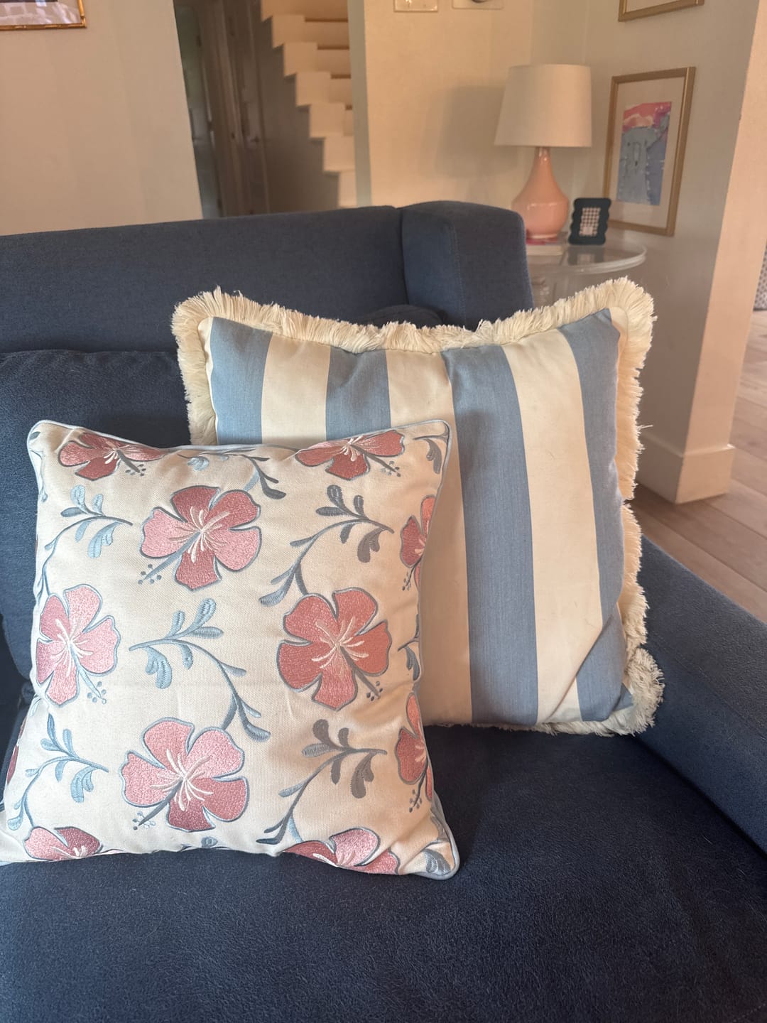 Customer photo review of Water Resistant Down Alternative Lumbar Pillow Insert, 13"x21" (for Cover Size 12"x20")