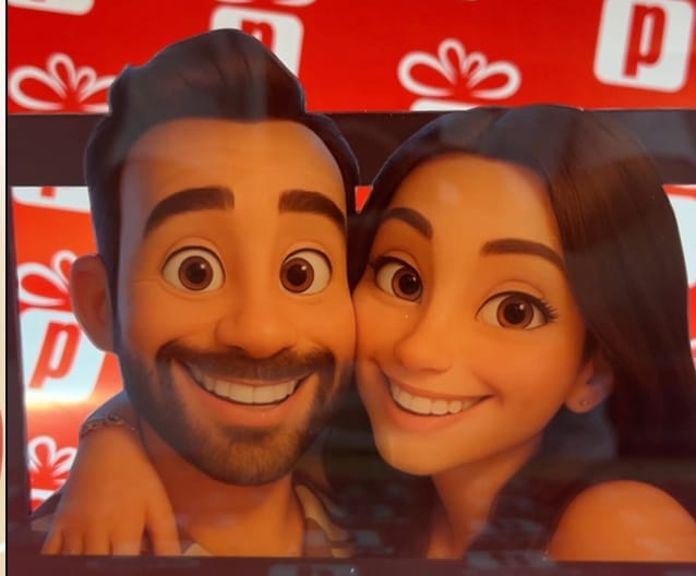 Customer photo review of Kişiye Özel Çizgi Film Tablosu