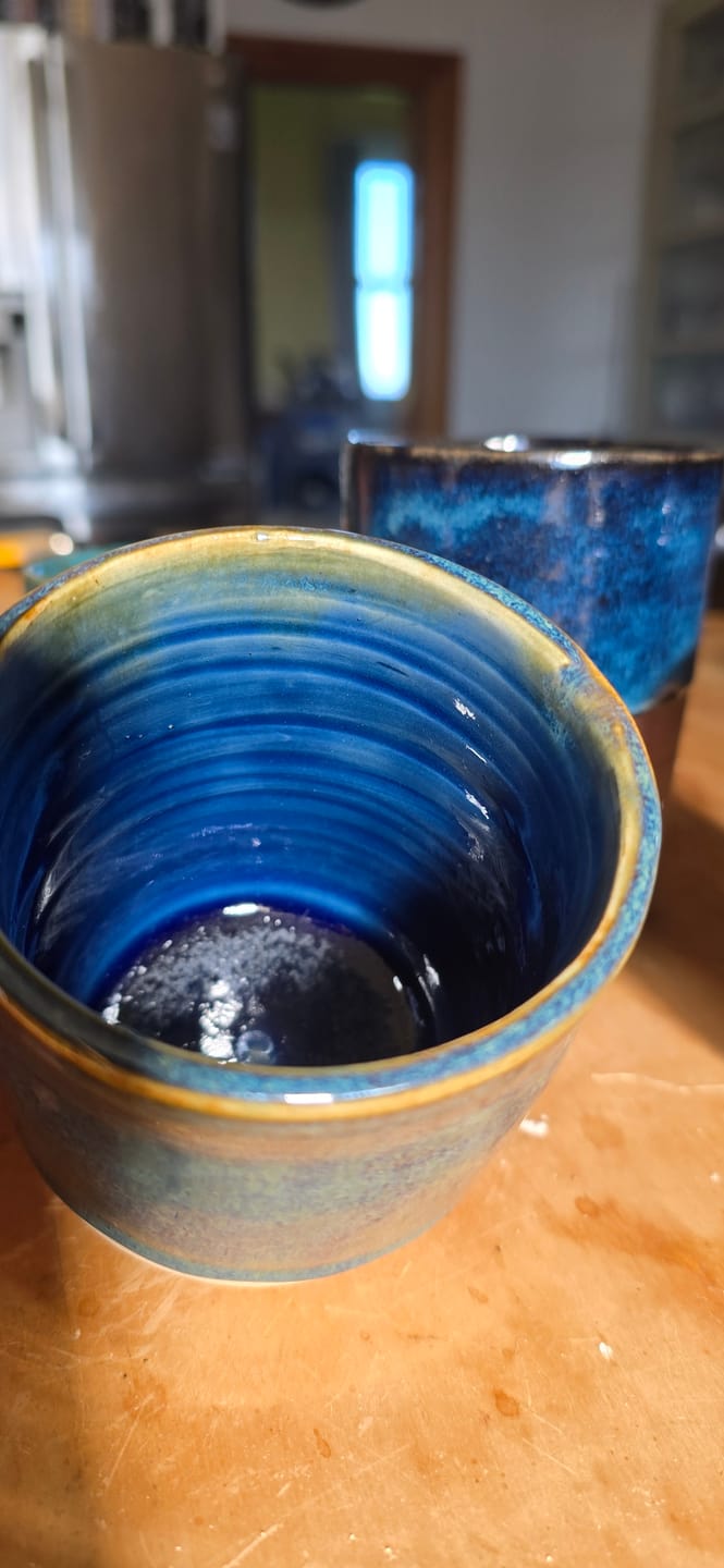 Customer photo review of Abbots Lucent Ocean Midfire Brushable Glaze
