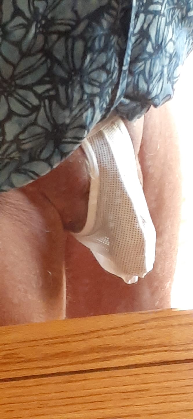 Customer photo review of 4 Pack Men's Mesh Breathable Movement-Friendly Cooling Strings