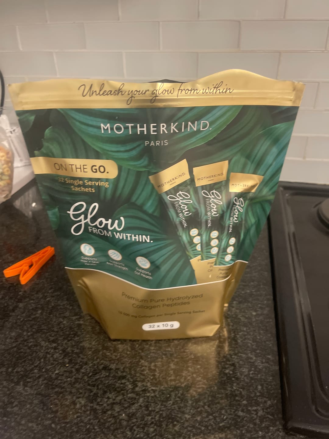 Customer photo review of Glow From Within Collagen Single Servings
