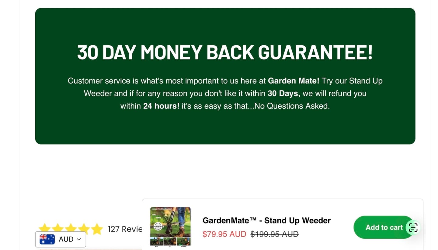 Customer photo review of GardenMate™ - Stand Up Weeder