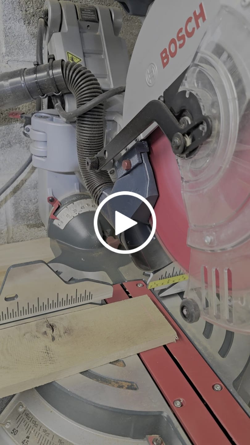 Customer video review of Dust Collection Chute for Bosch Axial Glide Miter Saw