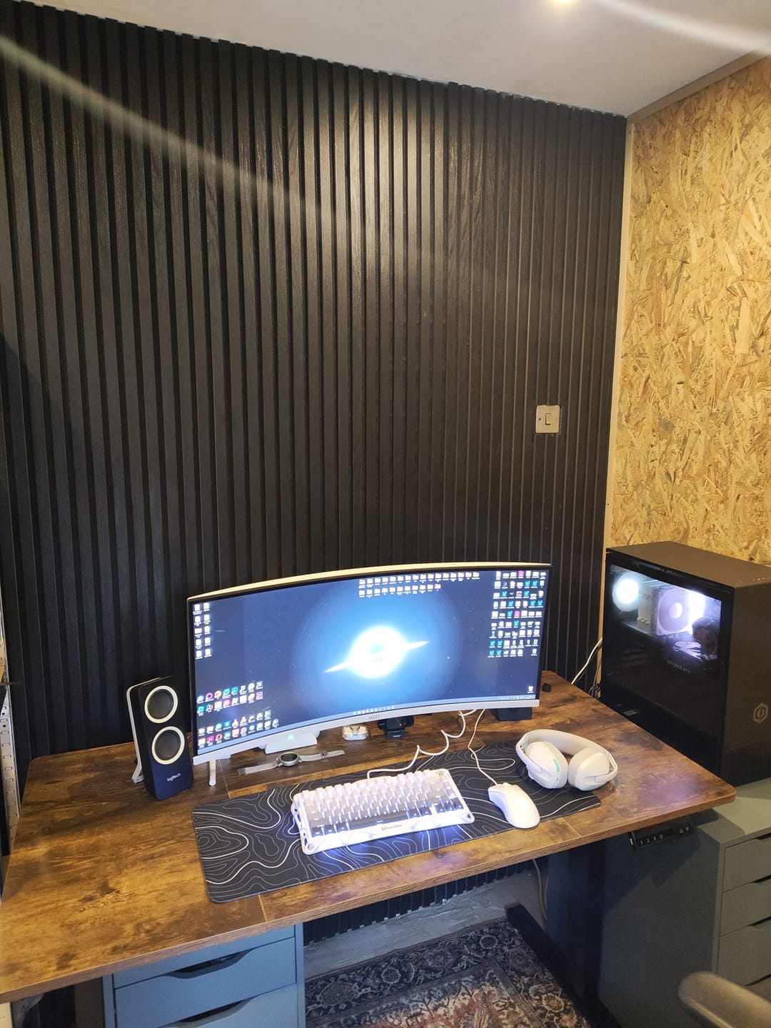 Customer photo review of Premium Acoustic Wall Panels - Black