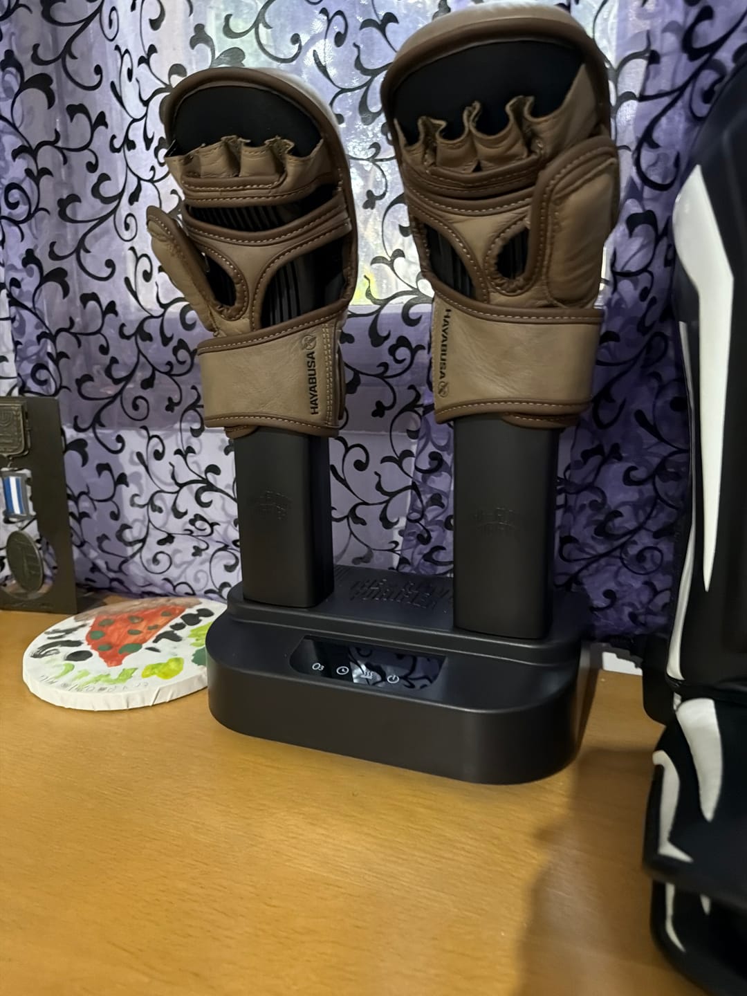 Customer photo review of The Glove Purifier V2 with Thermal Heating and O3-Enabled Active Technology Built for Preserving Boxing Gloves