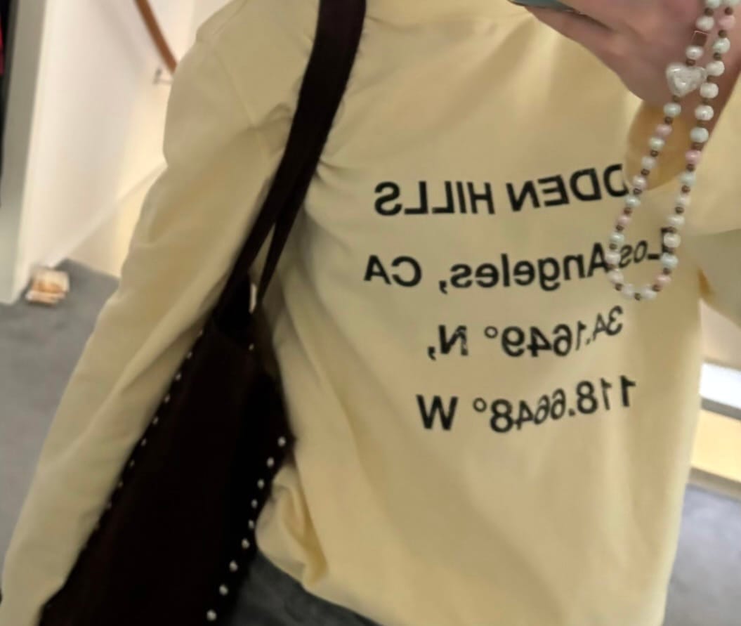 Customer photo review of VINTAGE LOGO LONGSLEEVE T-SHIRT BUTTER YELLOW