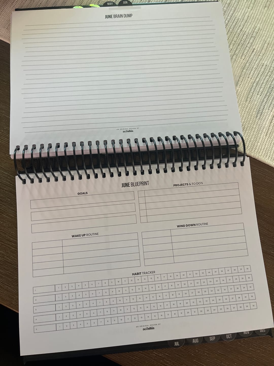 Customer photo review of (Imperfect) 2026 Planner | Weekly Productivity Workbook - The Outlet