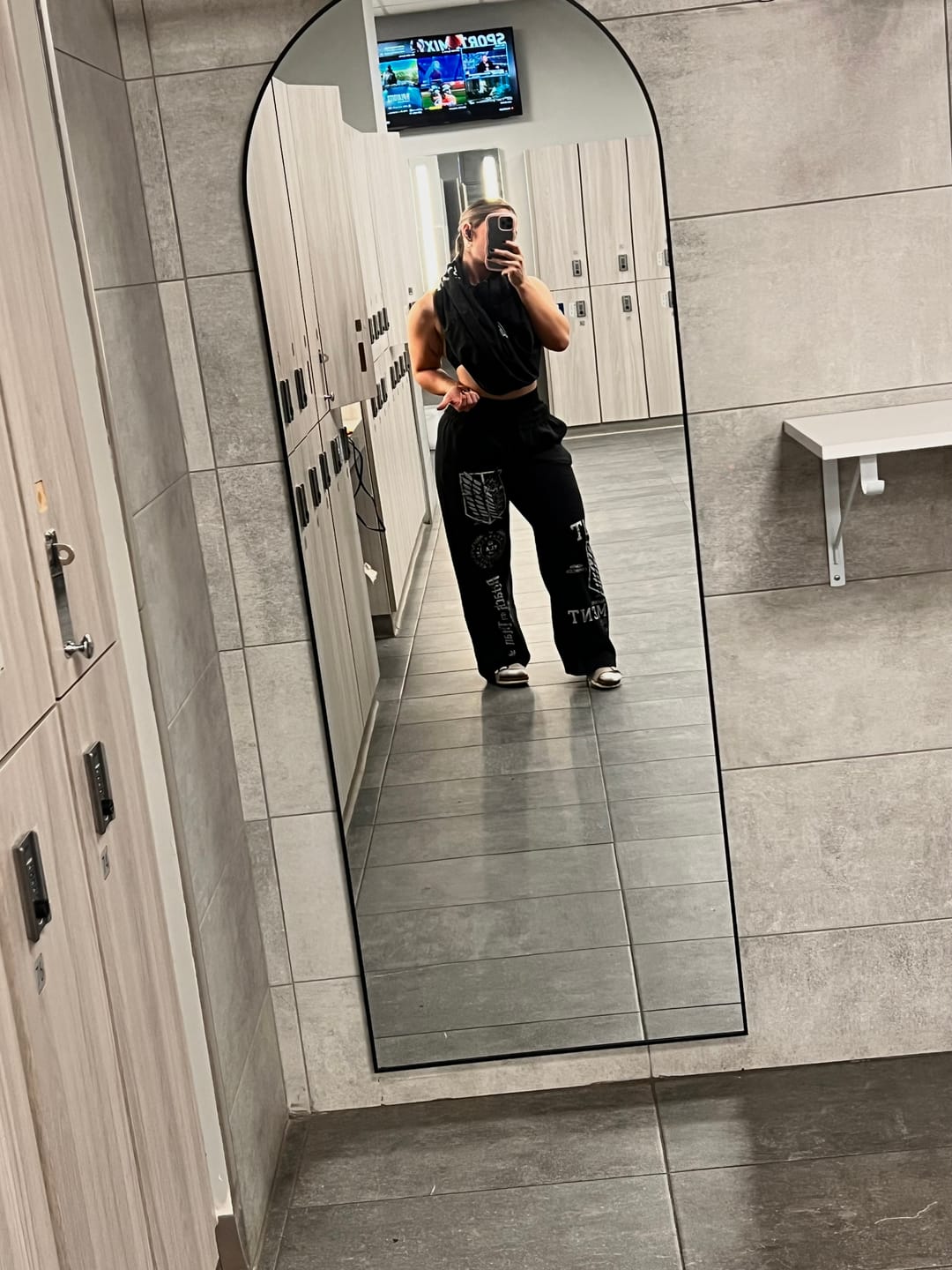 Customer photo review of 2128 - AOT©  x YLA Baggy Joggers