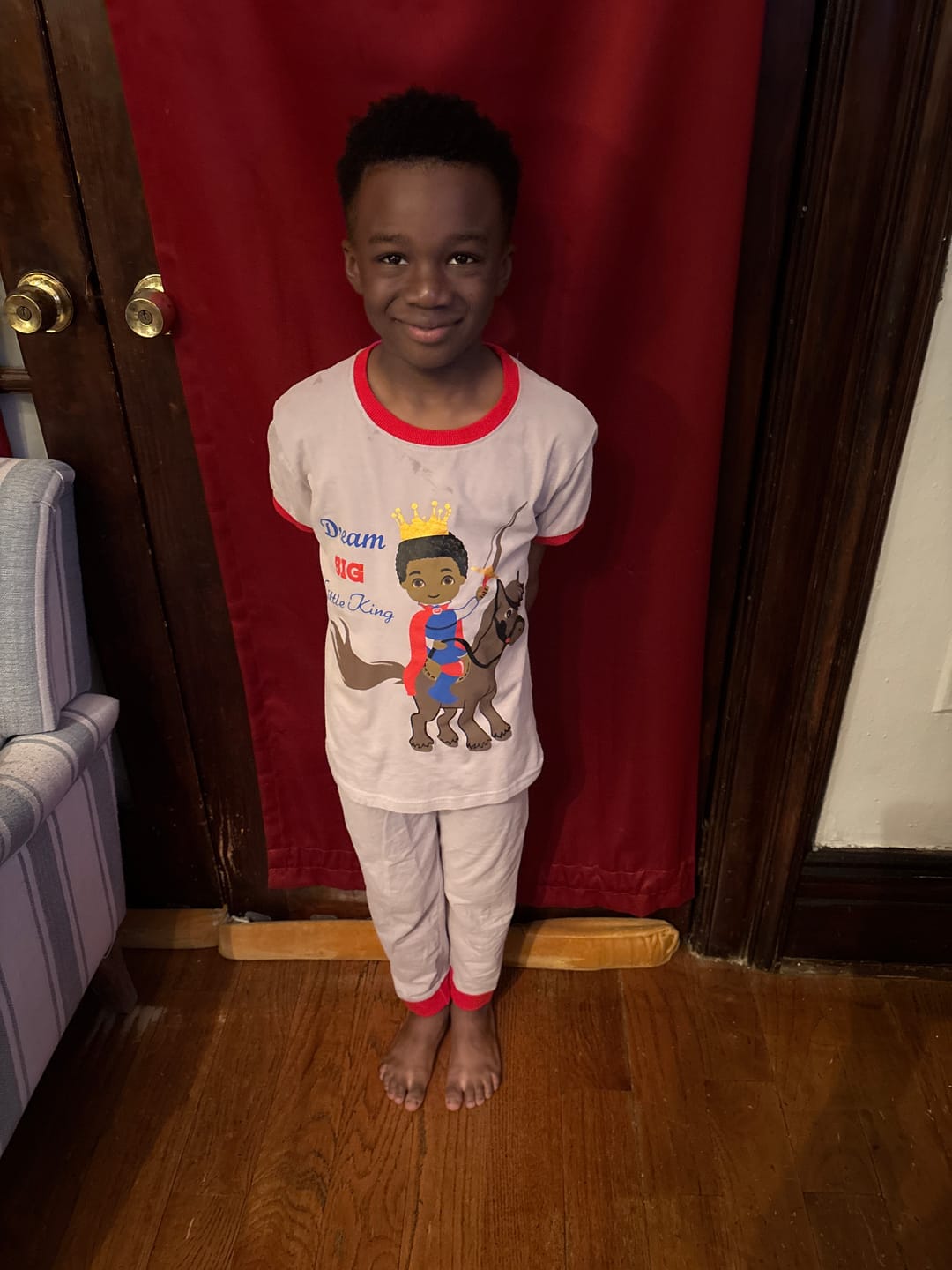Customer photo review of Dream Big Little King KIDS BOYS PAJAMA 2 PC SET SIZE TODDLER 2T - 14