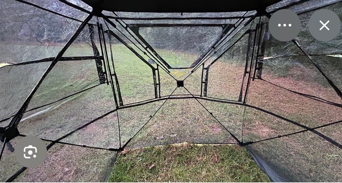 Customer photo review of FLASH SALE VisX/VisMax 270 Degree Ground Blind | See-Through Duck Blind & Portable Pop-Up Deer Blind | Camouflage Hunting Blinds & Best Budget Ground Options