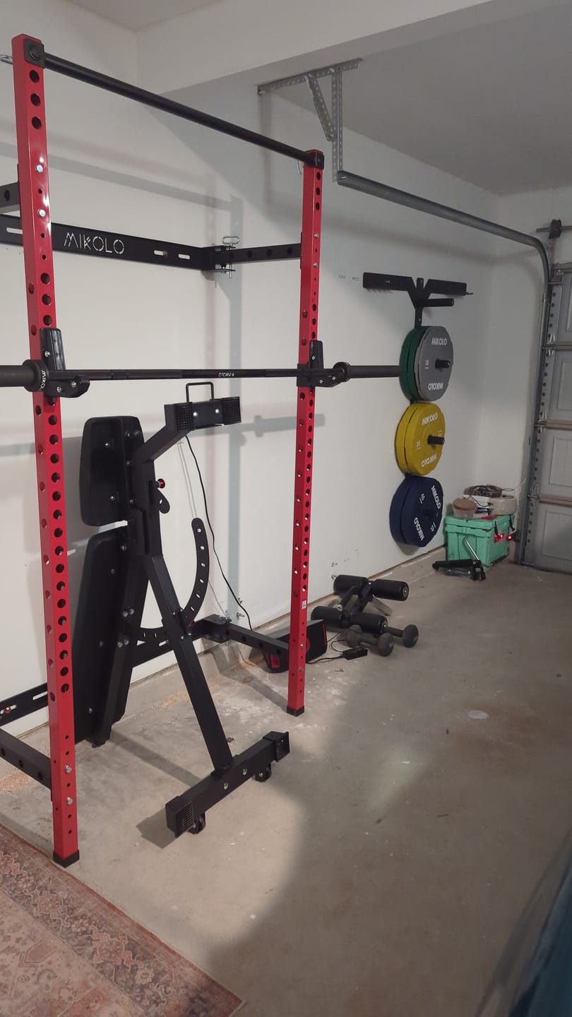 Customer photo review of FOLDGYM™ Wall-Mount Space Saving Pack