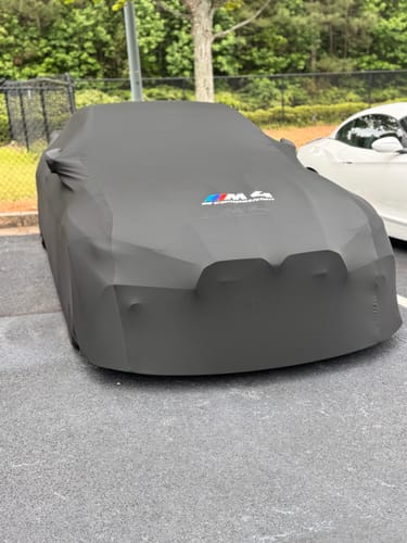 Customer photo review of CUSTOM INDOOR CAR COVER FOR BMW