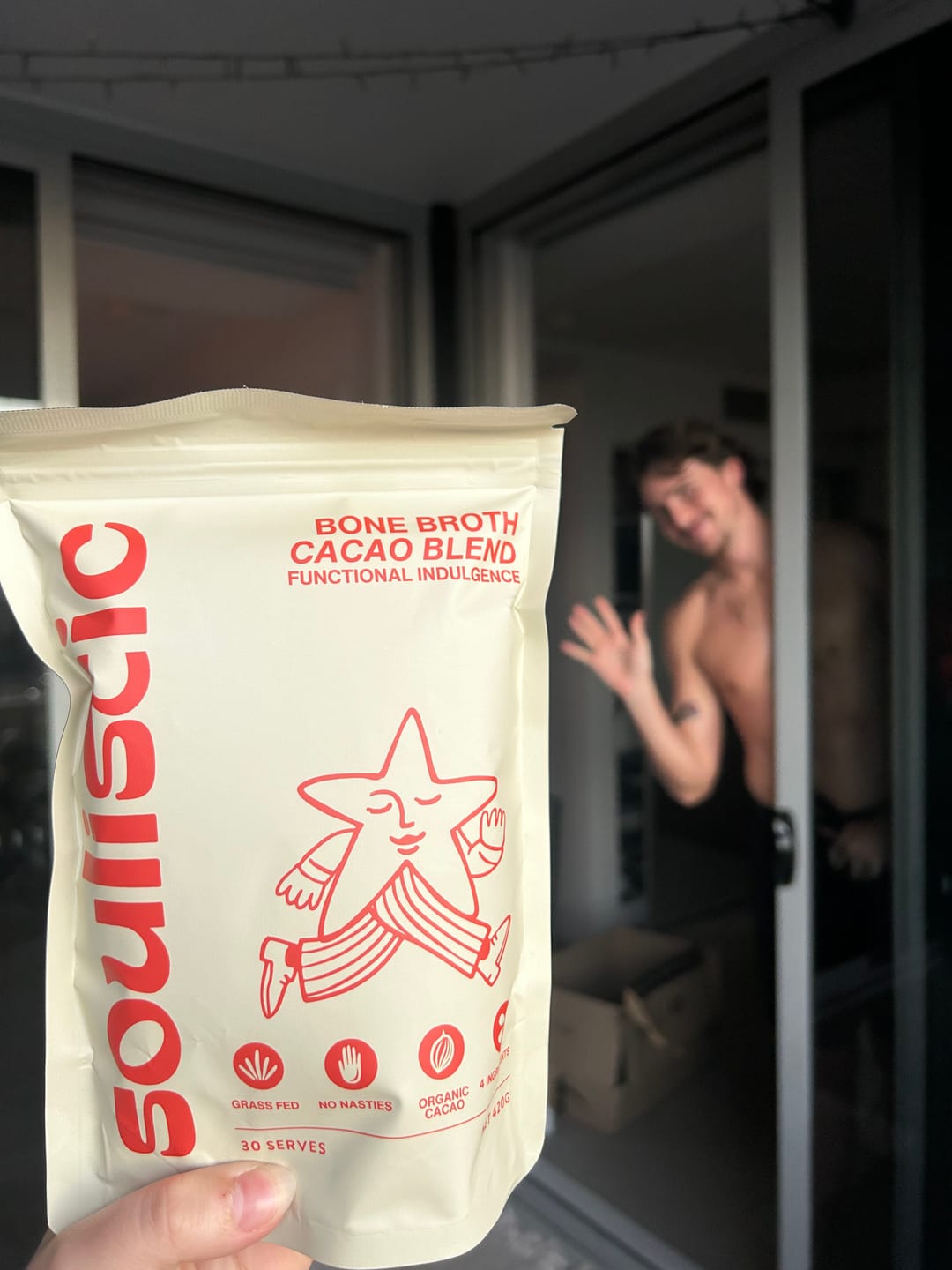 Customer photo review of Bone Broth Cacao Blend