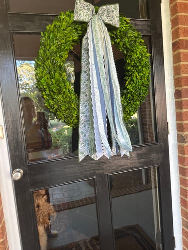 Customer photo review of Luxe Collection: Heirloom Garden Wreath Ribbon