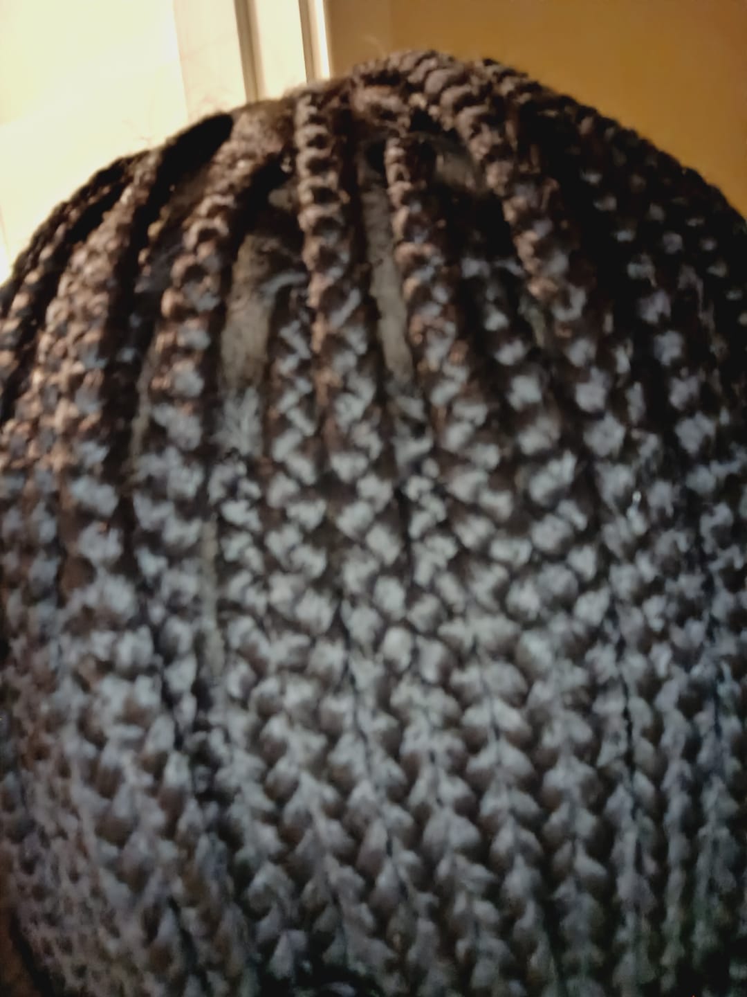 Customer photo review of Swiss HD Full Lace Knotless Box Braided Wig