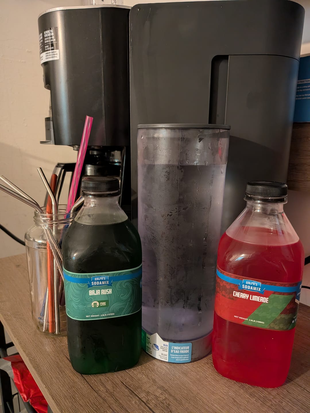 Customer photo review of Cherry Limeade Sparkling Water Flavoring Syrup