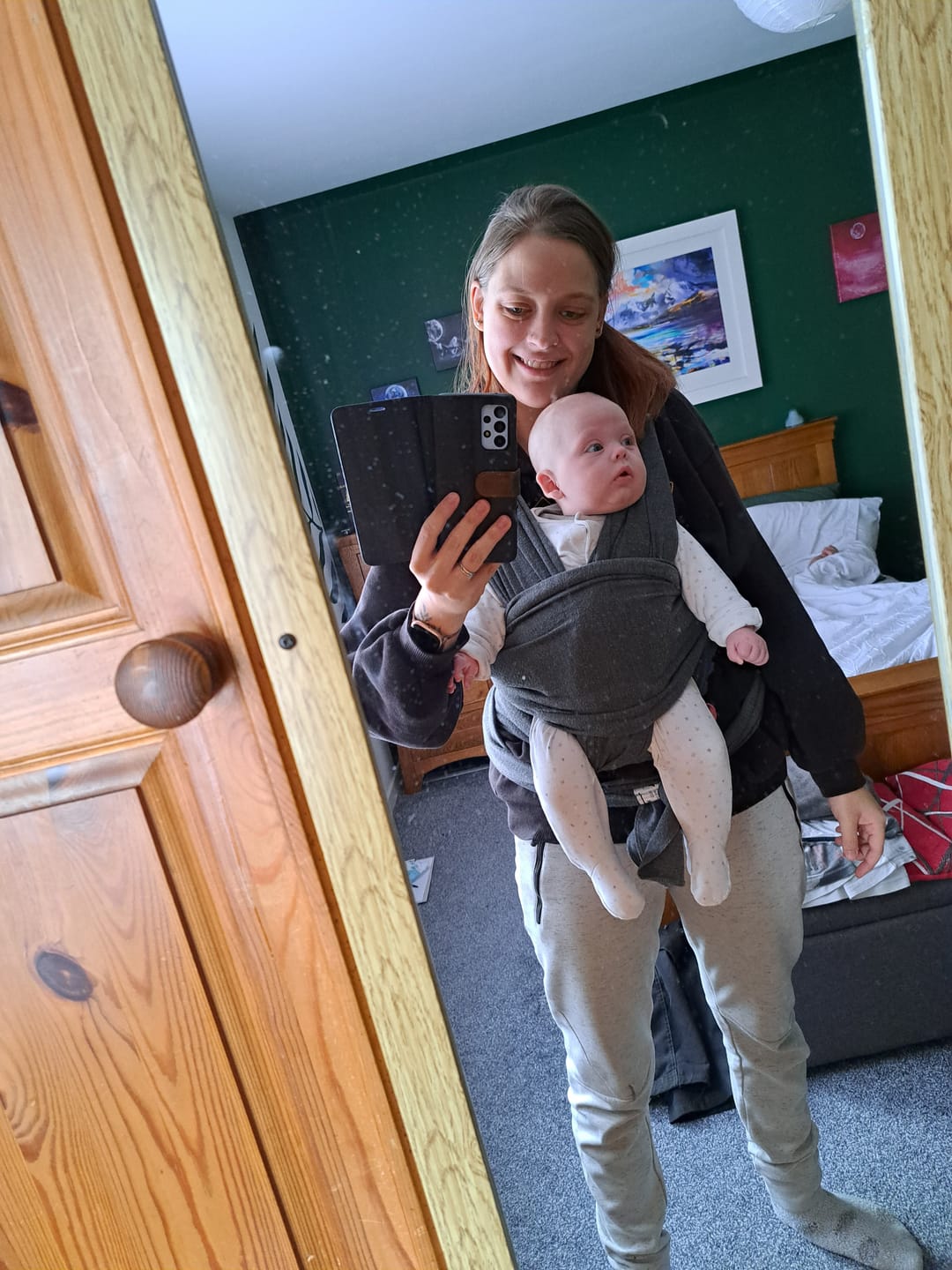 Customer photo review of KeaBabies Original Wrap Carrier