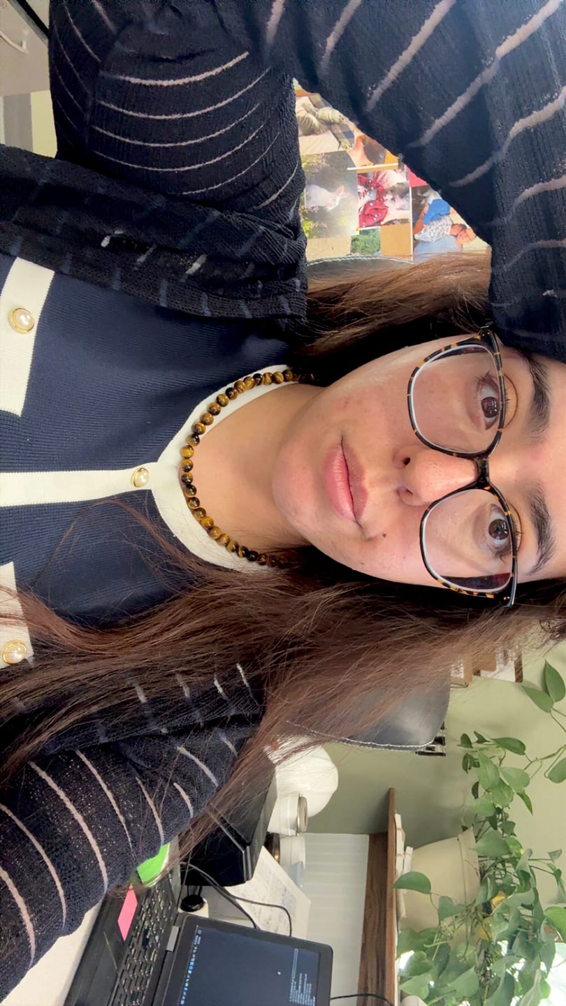 Customer photo review of Tiger Eye Beaded Necklace
