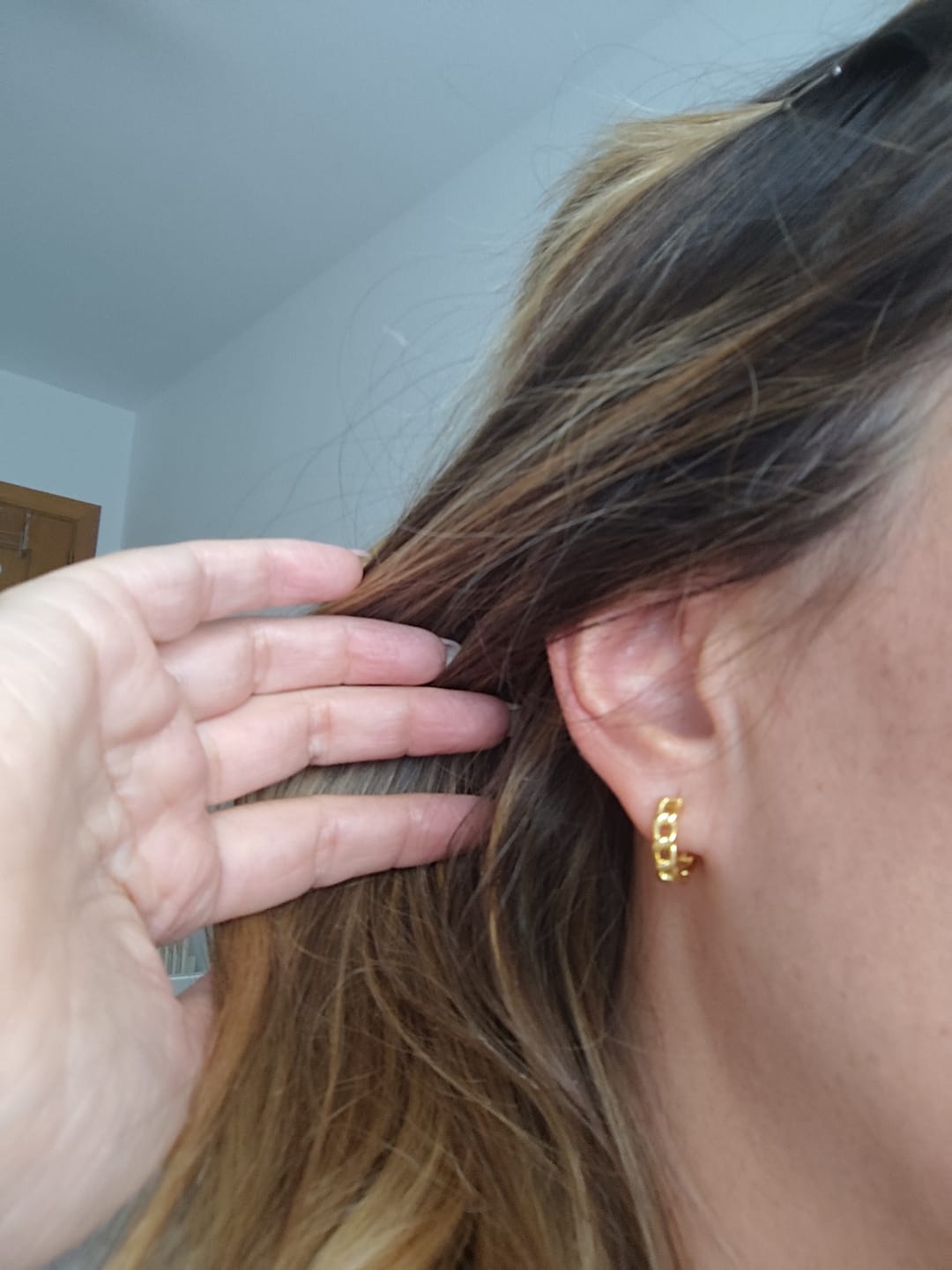 Customer photo review of Pendientes Aprisionados