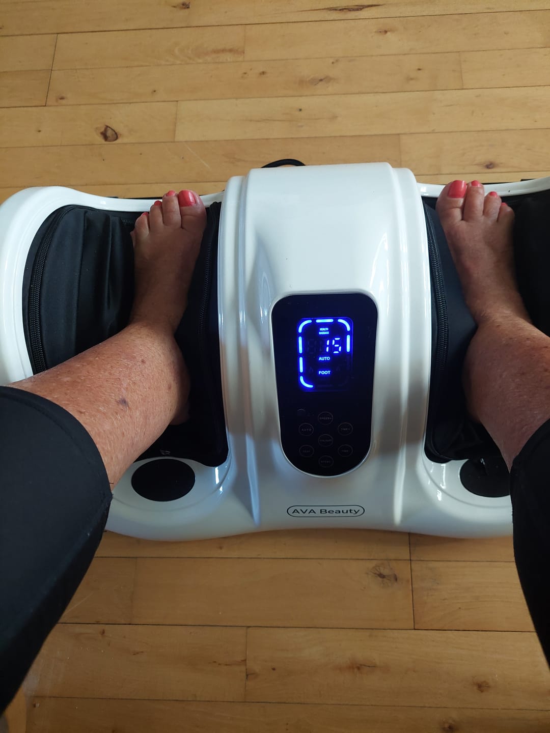 Customer photo review of Fod- og lægmassageapparat med fjernbetjening