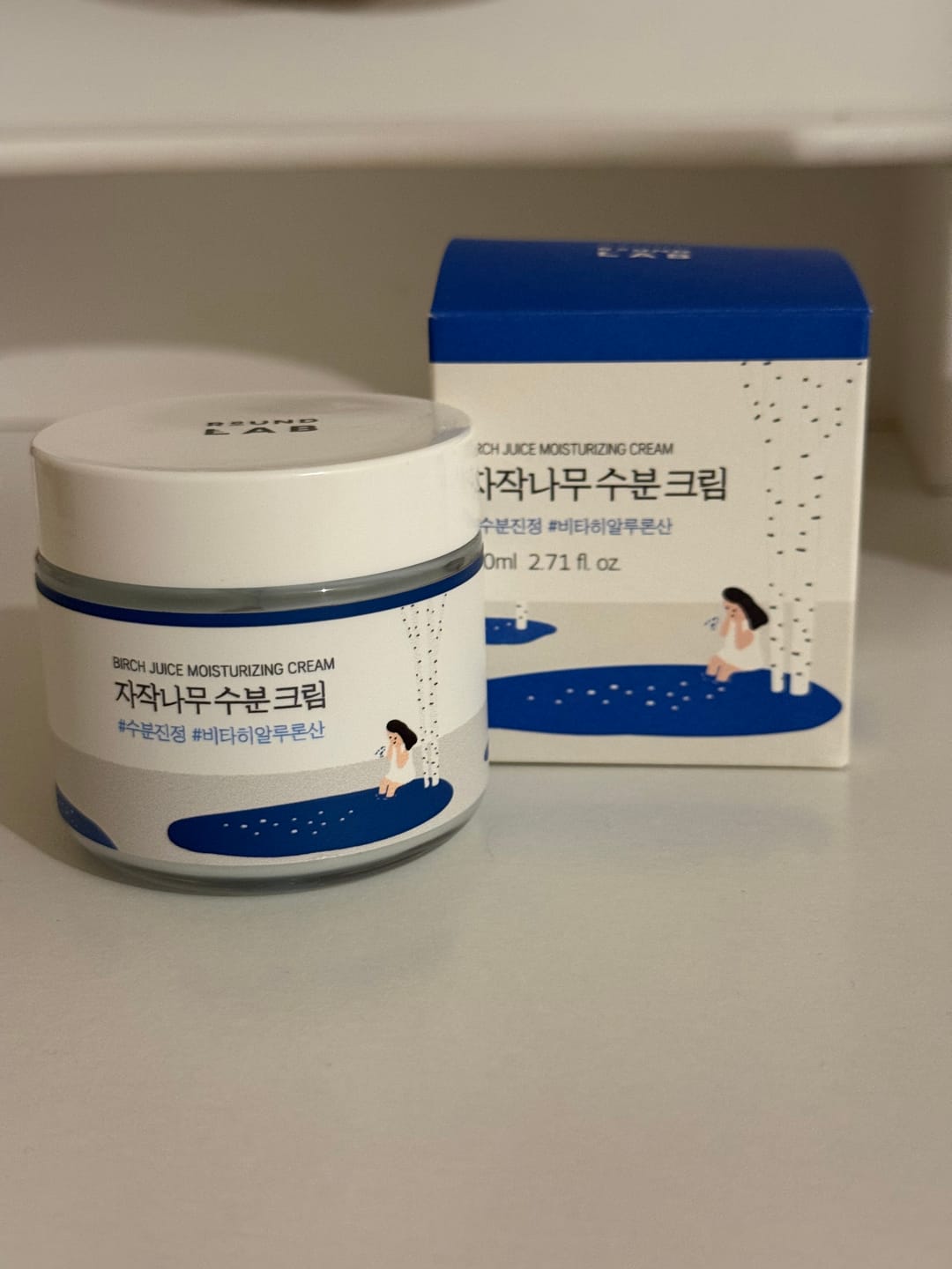 Customer photo review of Intensīva mitrināšana ar bērzu sulas ekstraktu ROUND LAB Birch Juice Moisturizing Cream