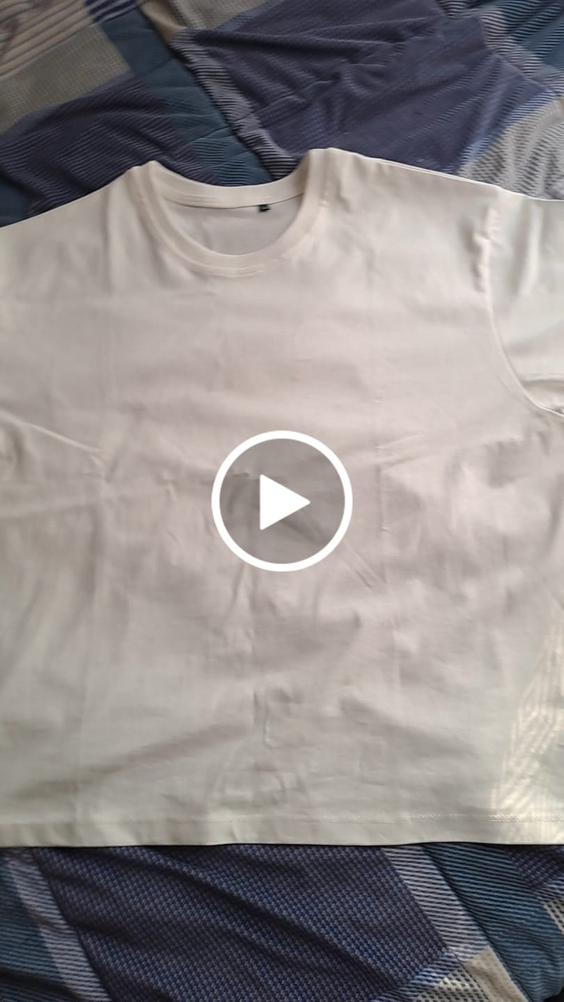 Customer video review of T-Shirt Cropped Blanks 220GSM Off White