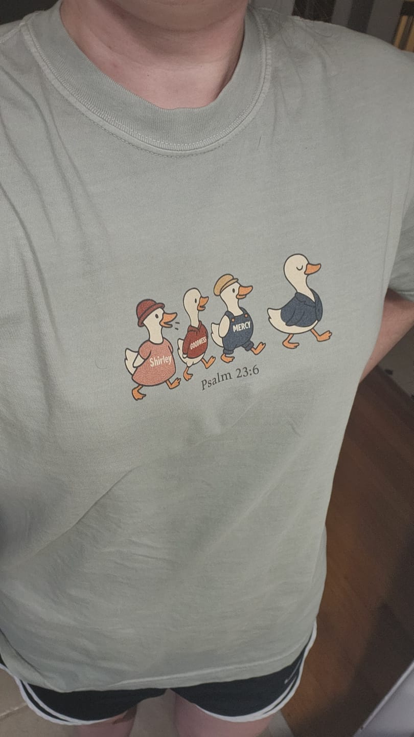 Customer photo review of The Chase T-shirt