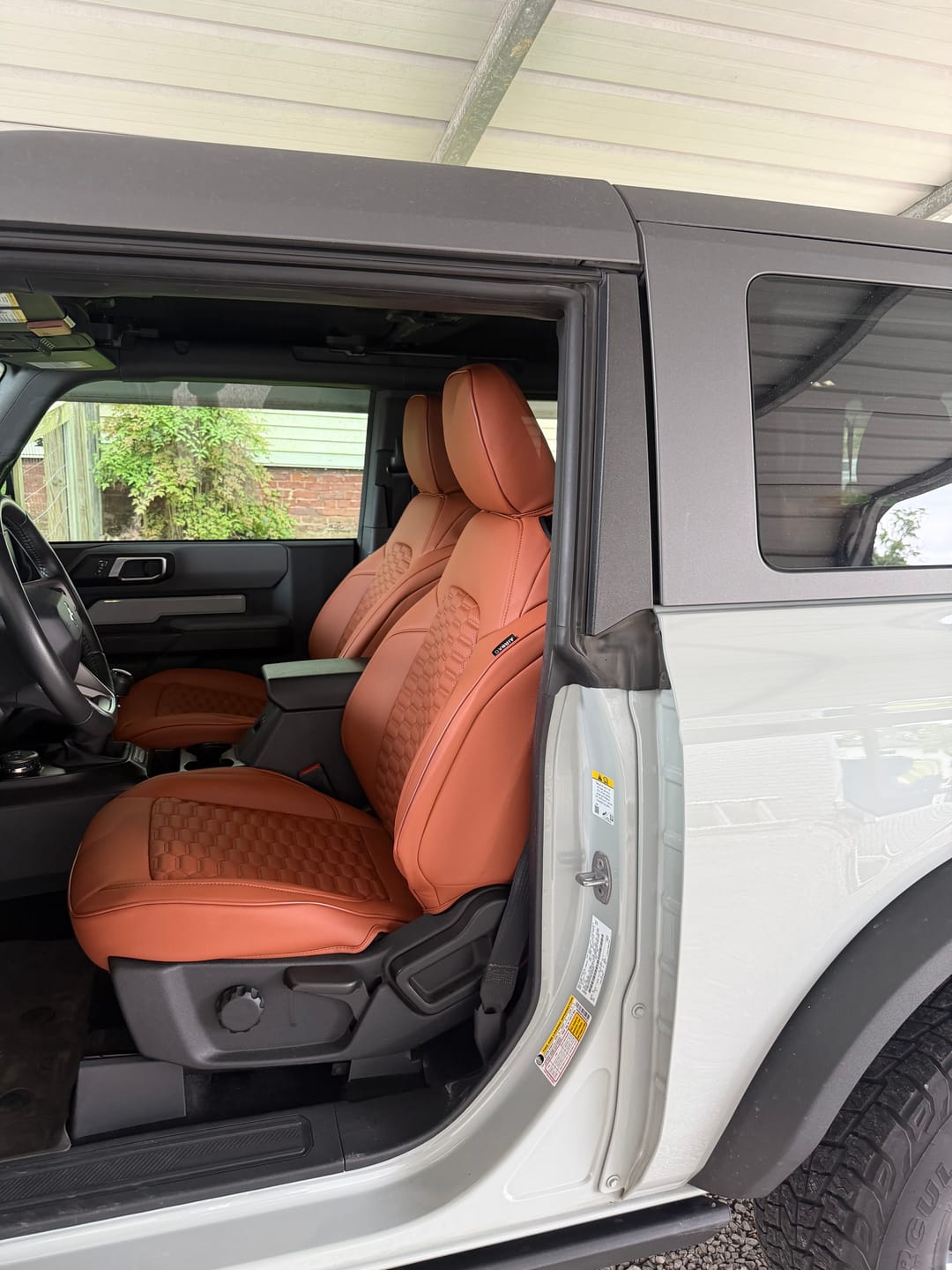 Customer photo review of 2021+ Ford Bronco 2 Door Custom Leather Seat Covers