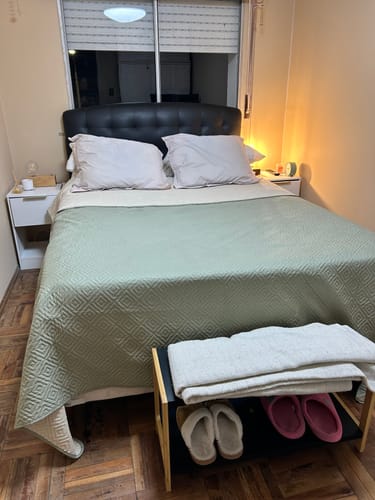 Customer photo review of Rack Zapatera Bolk Patas De Bambú Entrada Dormitorio