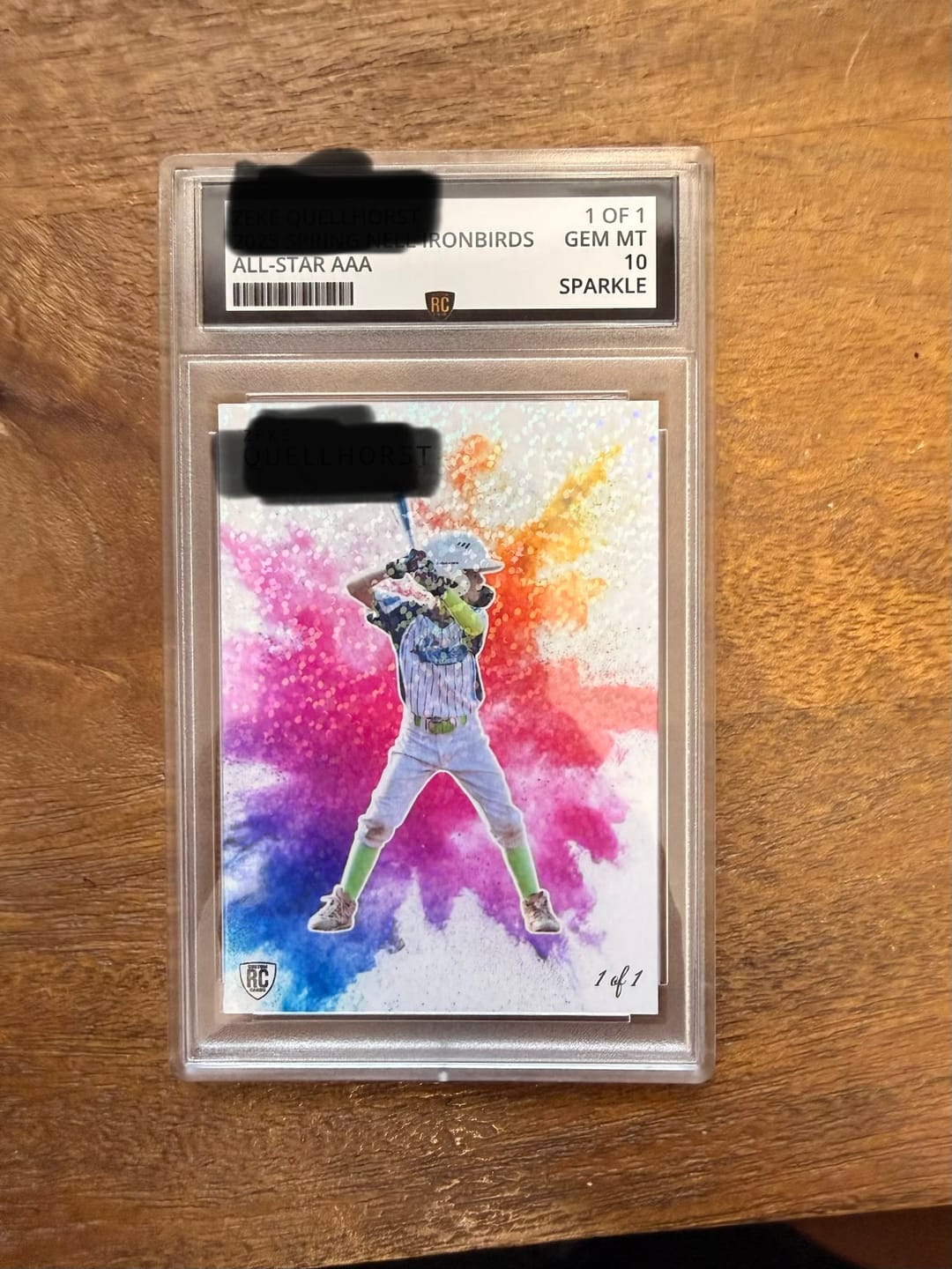 Customer photo review of Custom Graded Card