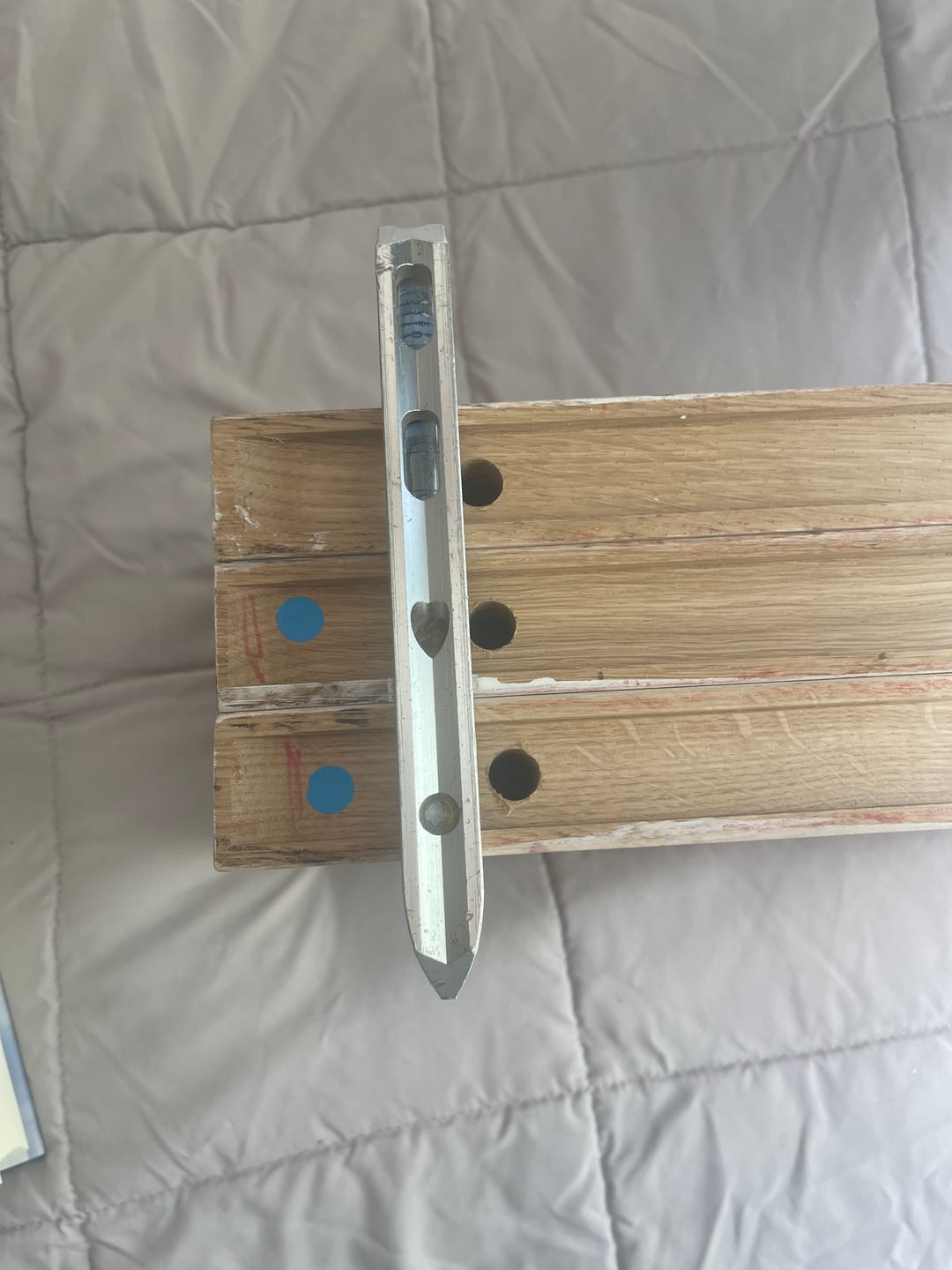 Customer photo review of White Oak Floating Shelves