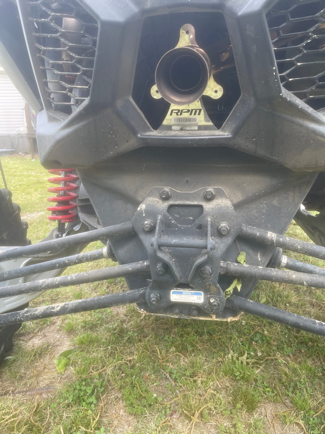 Customer photo review of RPM Can-Am X3 Muffler Delete " Slip On " Exhaust Race Pipe
