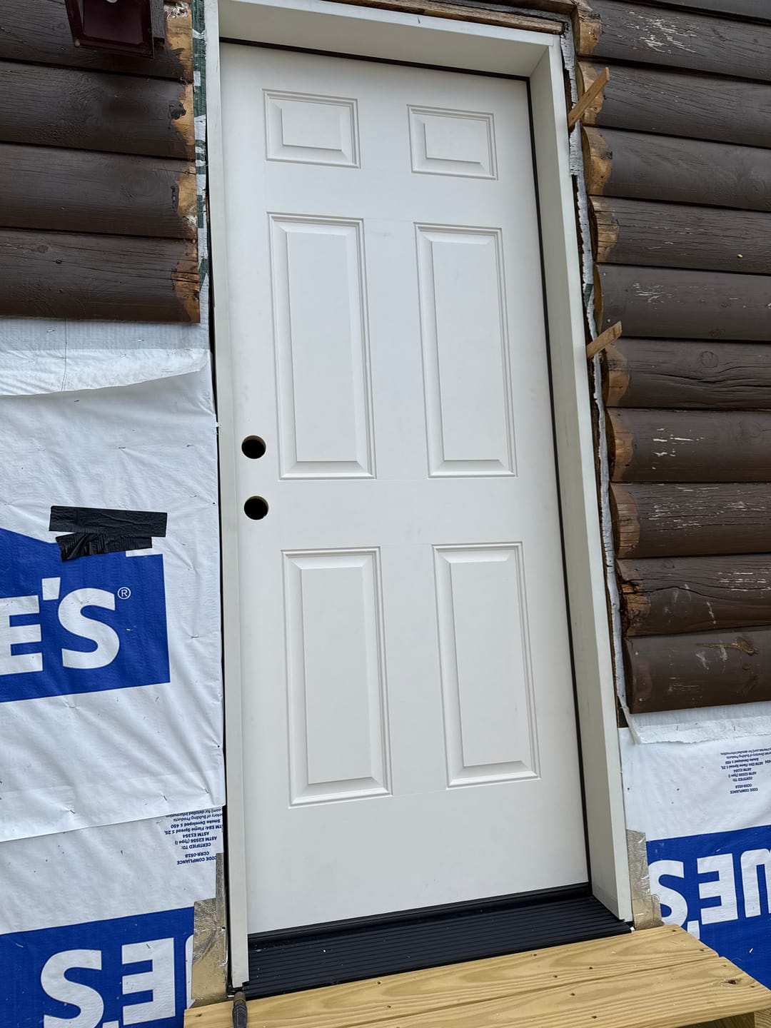 Customer photo review of Exterior Blank Jamb Leg (Primed Poplar)