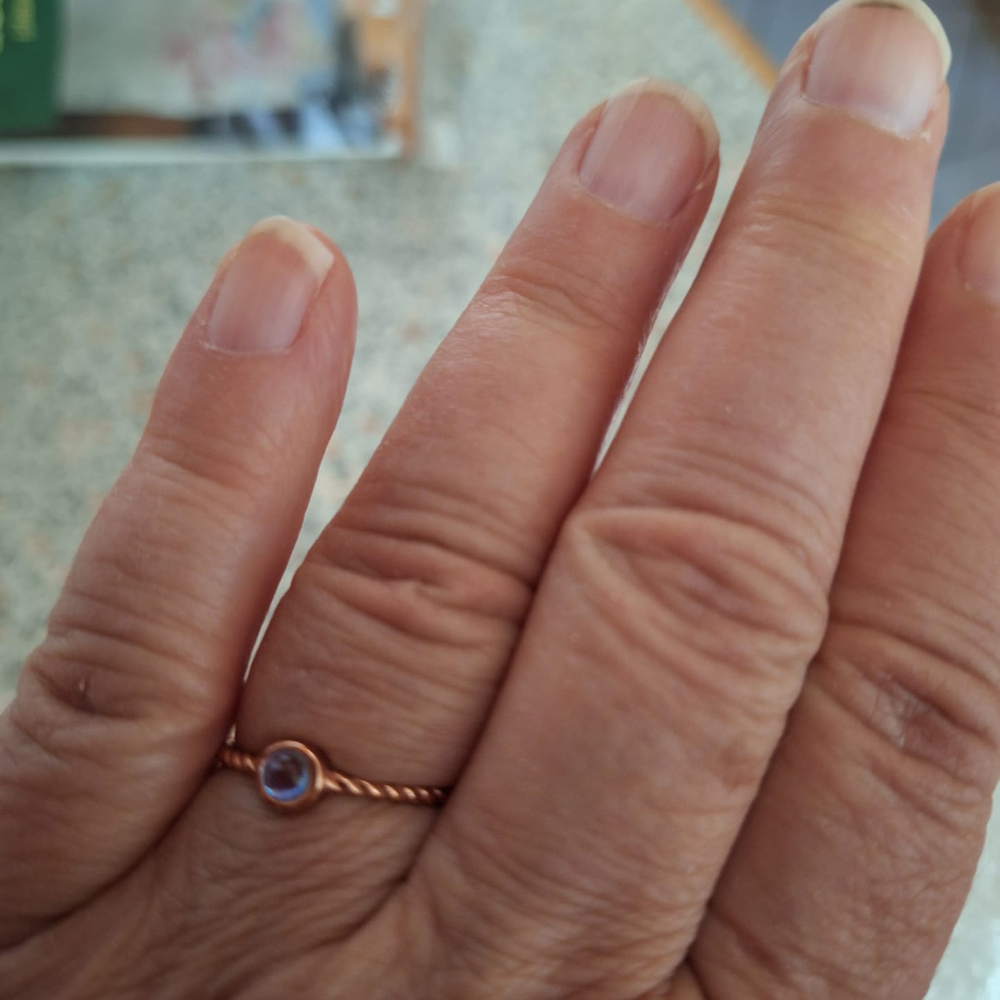 Customer photo review of Mondstein Ring - Auge