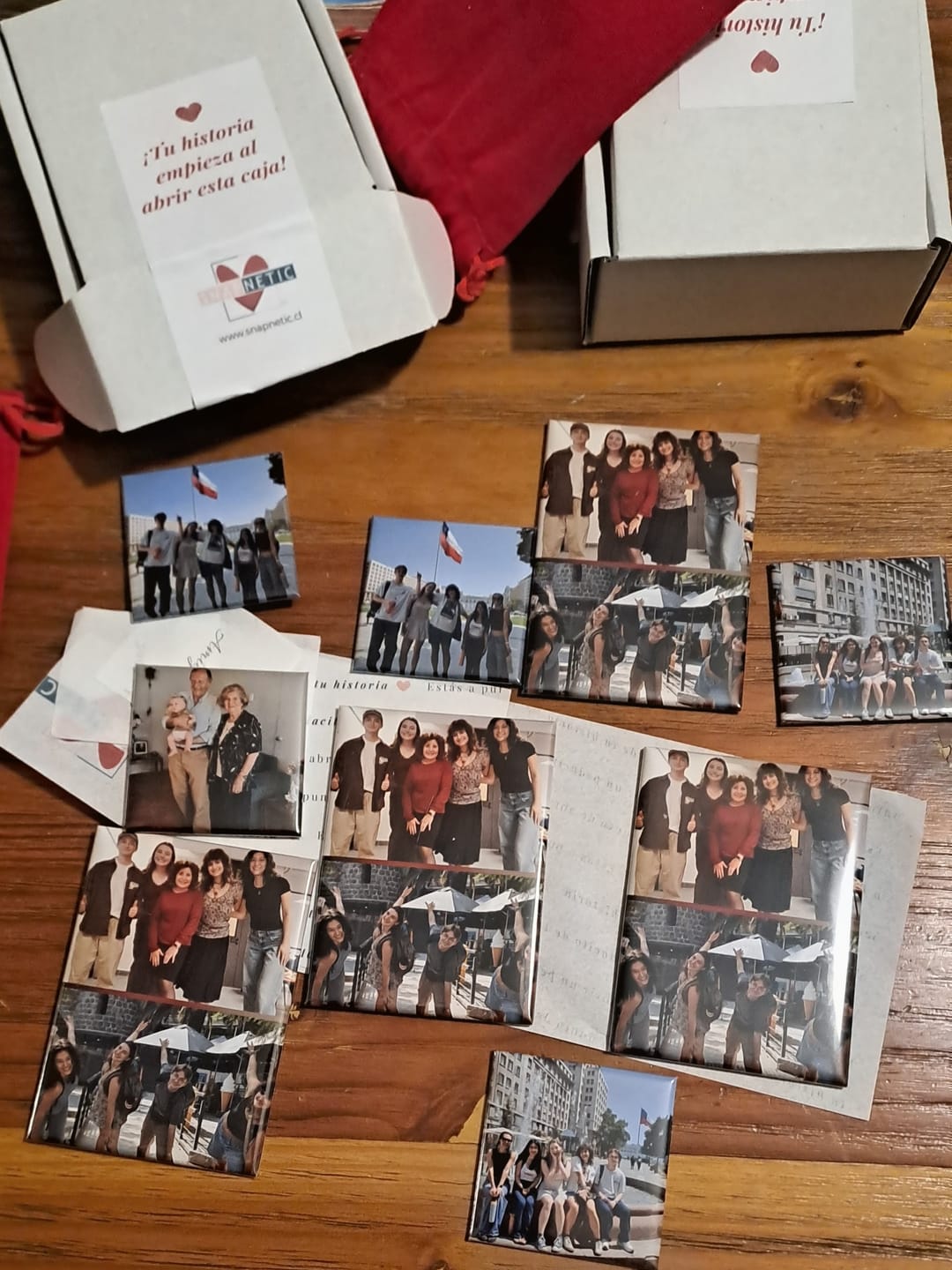 Customer photo review of Pack 6 Imanes personalizados Cuadrados