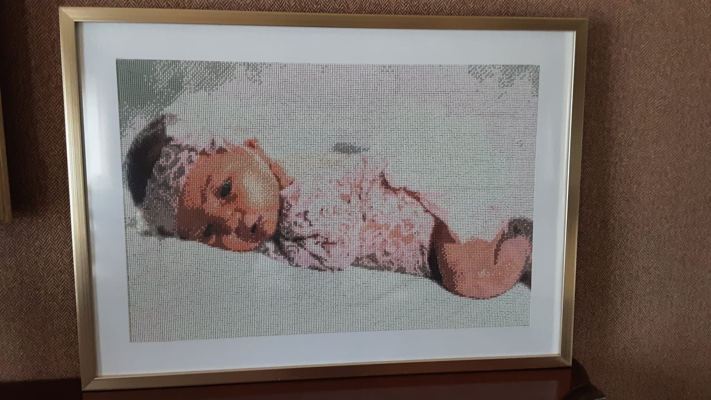 Customer photo review of Eigen Foto Diamond Painting